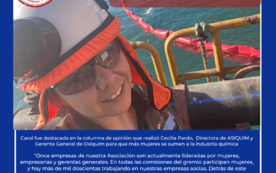 Carol Machuca, colaboradora de NORACID es destacada en Columna de opinión de ASIQUIM