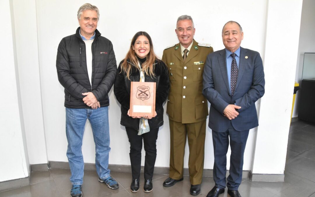 Carabineros de Chile entrega por segundo año reconocimiento a NORACID por su constante apoyo a la tenencia de Mejillones